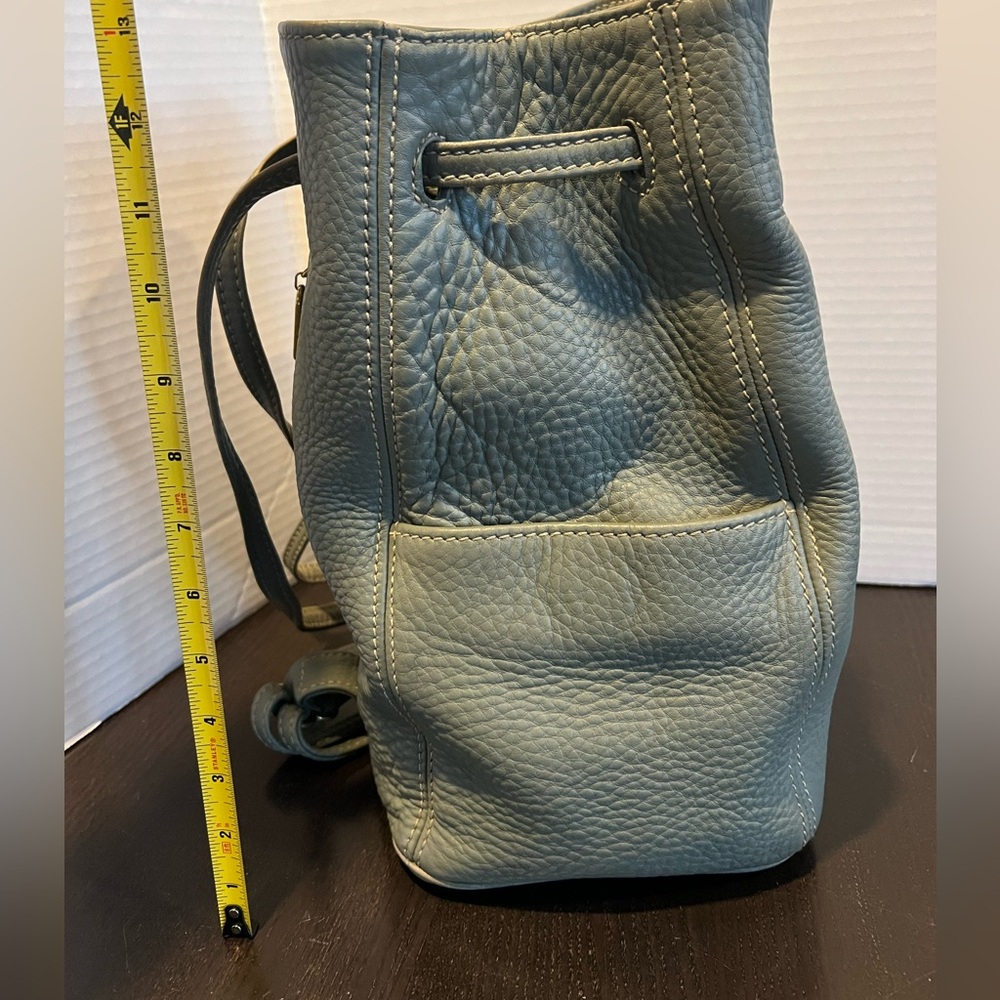 Coach Vintage 1990s Sonoma Leather Pebbled Backpack Purse Sling Bag Drawstring - Picture 7 of 11